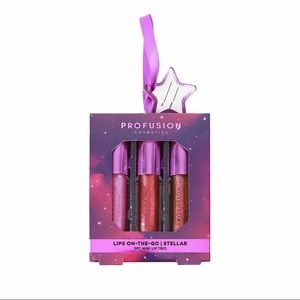 Profusion Cosmetics 3pc Mini Lip Gloss set, NEW